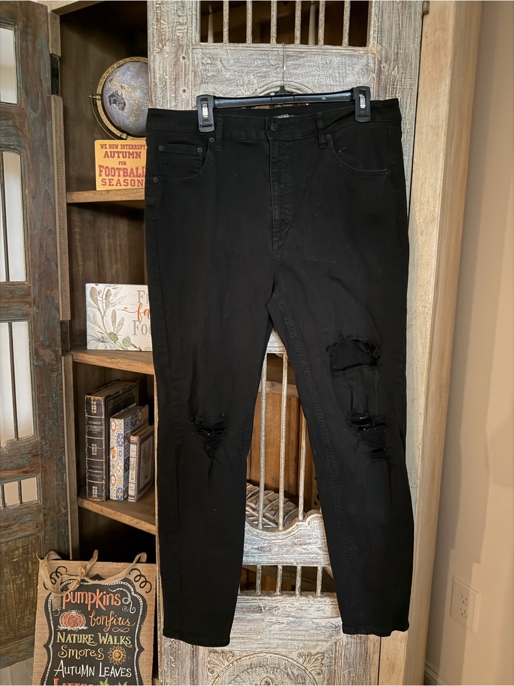 wild fable Black Ripped Skinny Jeans